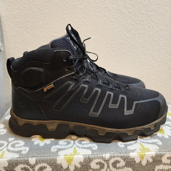 Timberland PRO Men's Powertrain Alloy Toe Metguard Work Shoe - Picture 10 of 10